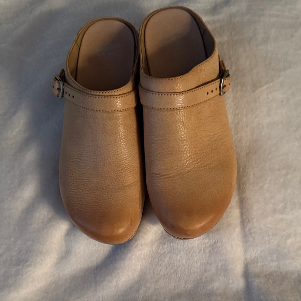 Dansko Cream Coloured Clogs